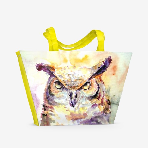 Пляжная сумка «Рогатая сова»