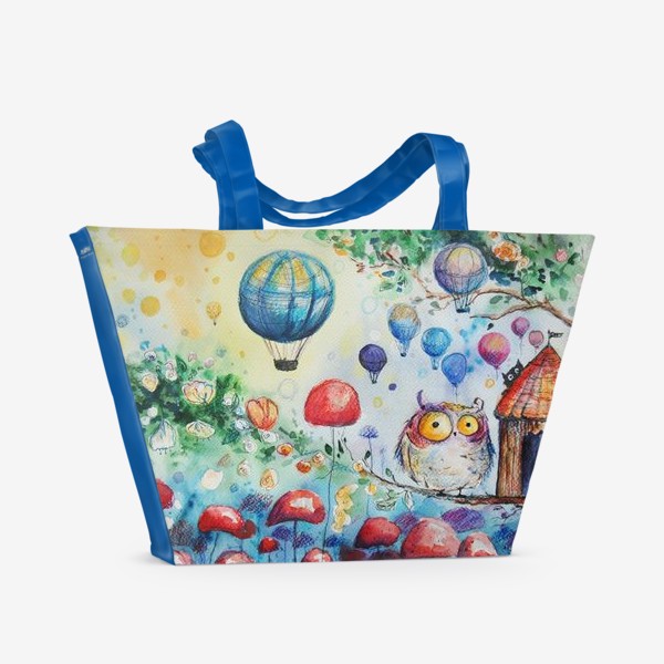 Пляжная сумка «Мир совы »