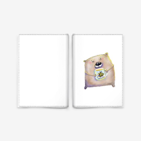 Обложка для паспорта «Мишка »