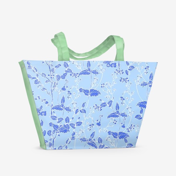 Пляжная сумка «винтажные травы»