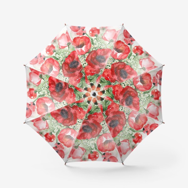 Зонт «Маки и ромашки»