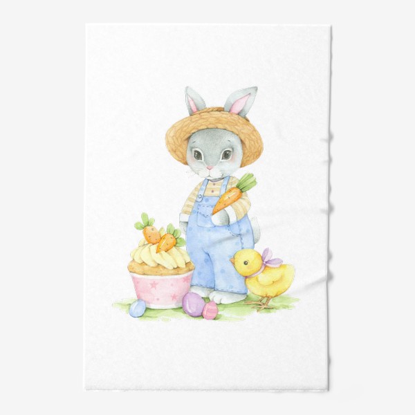 Полотенце «Кролик с морковкой»