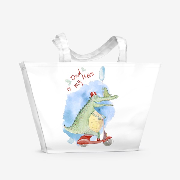 Пляжная сумка «Крокодилье счастье»