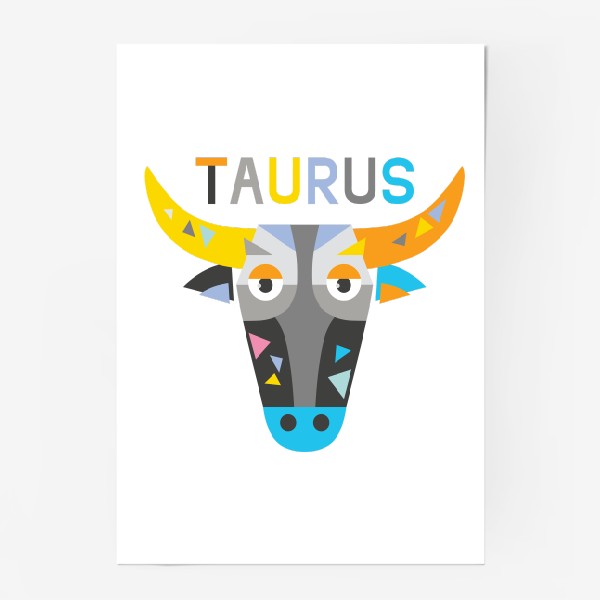 Постер «Taurus. Знак зодиака Телец»