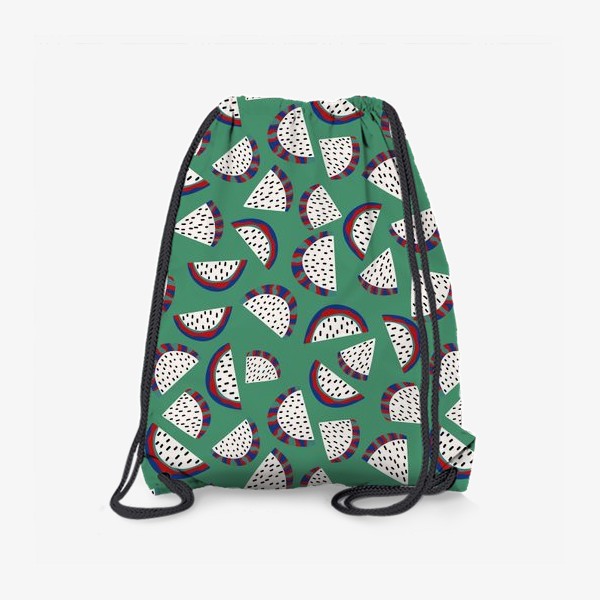 Рюкзак «Фантастический драконий фрукт на зеленом»