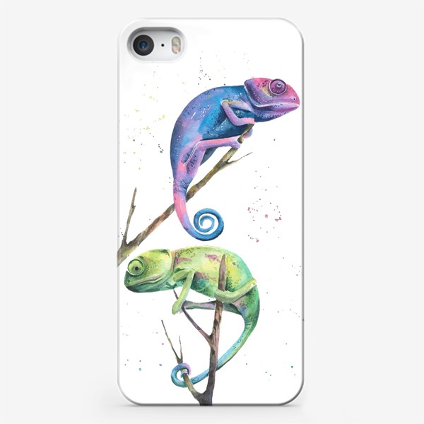 Чехол iPhone «Хамелеоны»