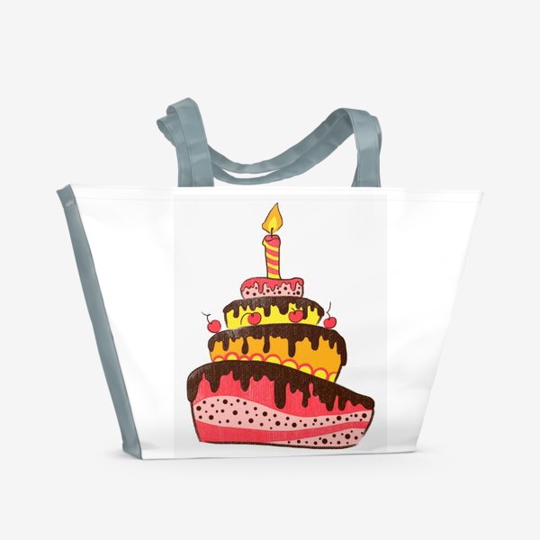 Пляжная сумка «Торт»