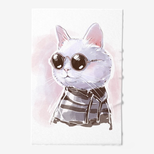 Полотенце «Кот в очках»