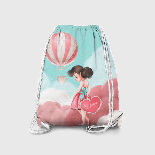 Рюкзак «Любовь, девушка, воздушный шар»