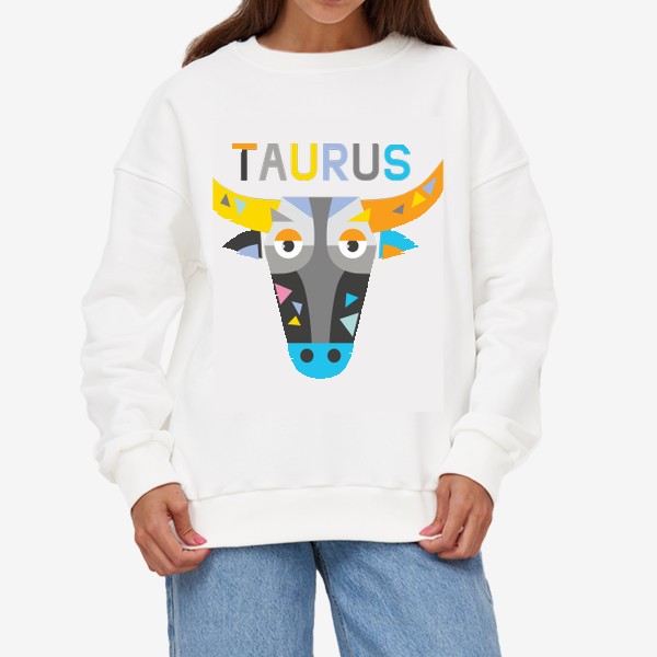 Свитшот «Taurus. Знак зодиака Телец»