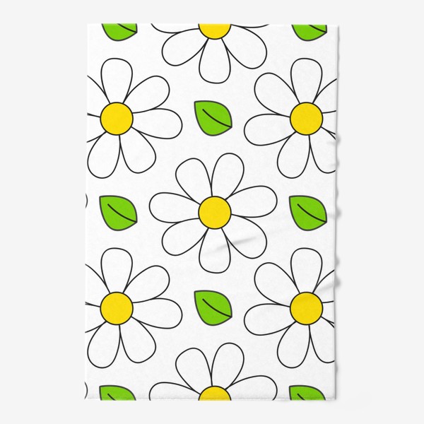 Полотенце «Seamless Daisy pattern»