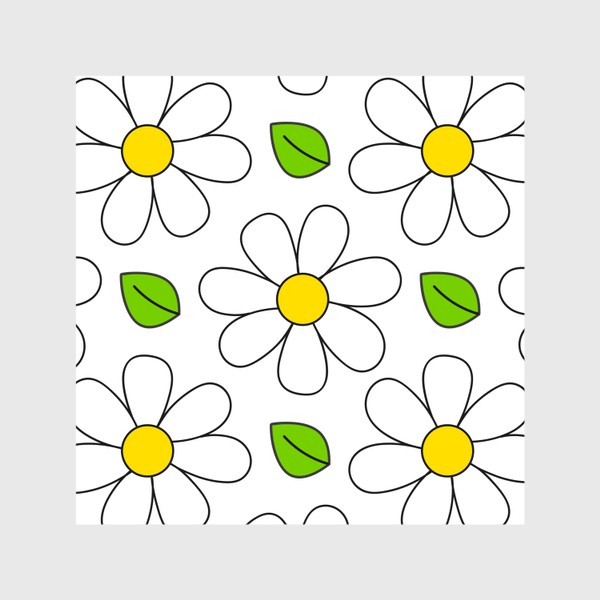 Шторы «Seamless Daisy pattern»