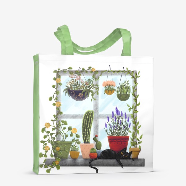 Сумка-шоппер «Оранжерея на окне»