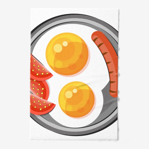 Полотенце «Scrambled eggs on a plate »