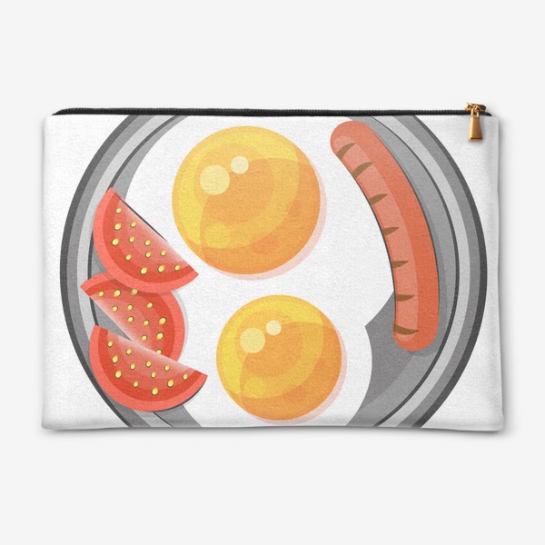 Косметичка «Scrambled eggs on a plate »