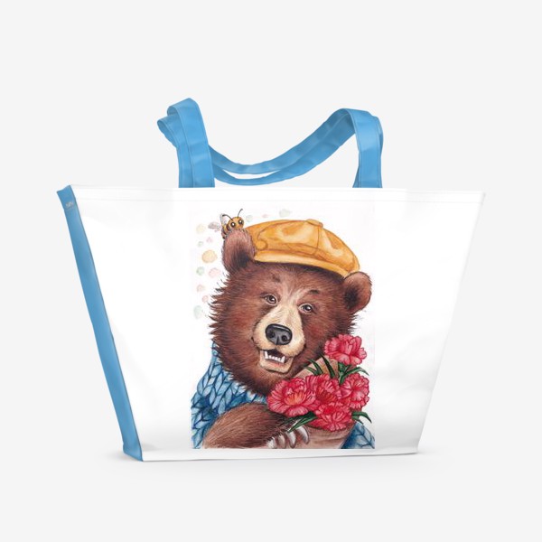 Пляжная сумка «Подарочный Медведь»