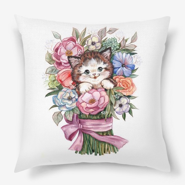 Подушка «Весенний кот»