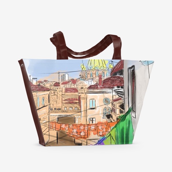 Пляжная сумка «Улица Севастополя»
