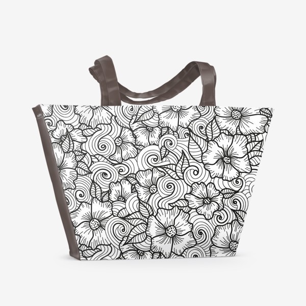 Пляжная сумка «Цветы (зеатлинг)»