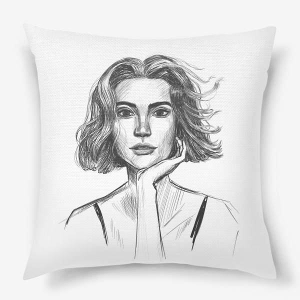 Подушка «Sketch woman»