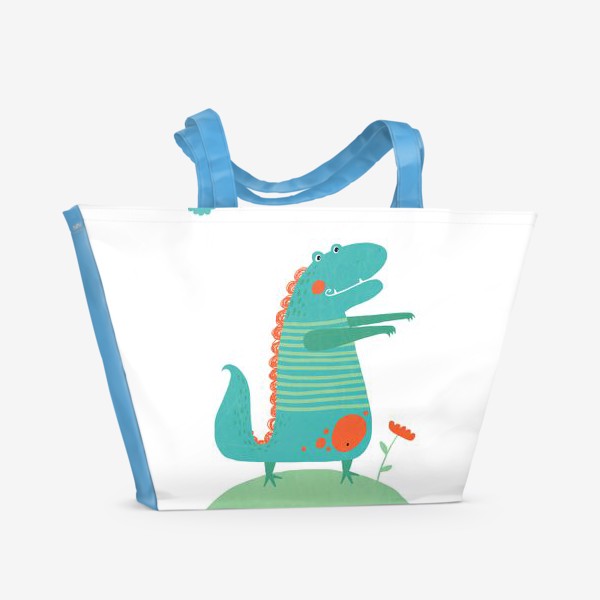 Пляжная сумка &laquo;Дракоша. Дракон. Динозавр. &raquo;