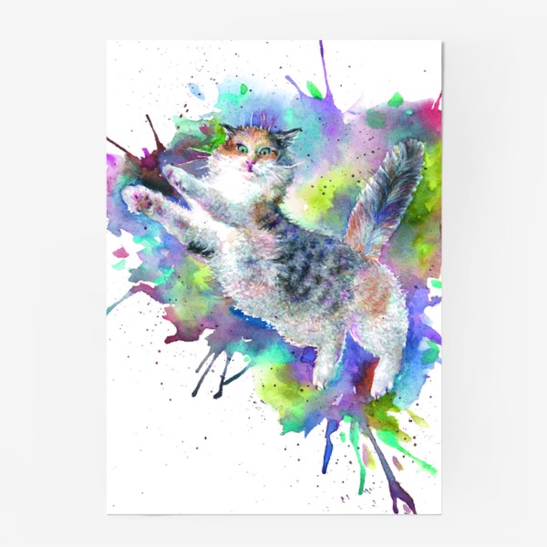 Постер «Кот котейка летит»