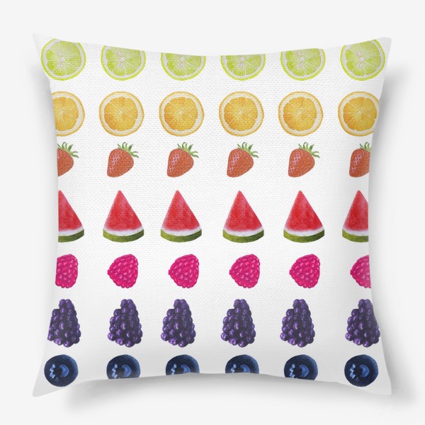 Подушка «Ягоды и фрукты»