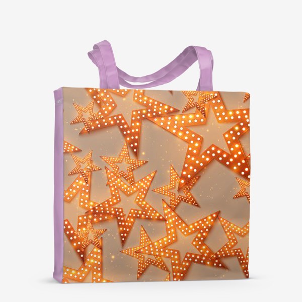 Сумка-шоппер «Оранжевые звезды»