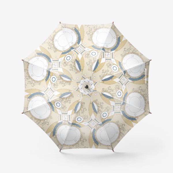 Зонт «Абстрактный паттерн круги»