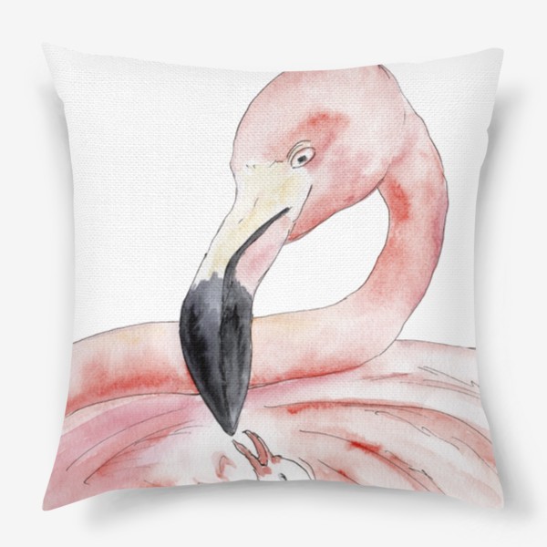 Подушка «Фламинго. Розовые, как сама нежность»