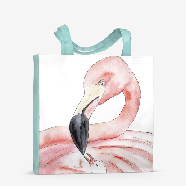 Сумка-шоппер «Фламинго. Розовые, как сама нежность»