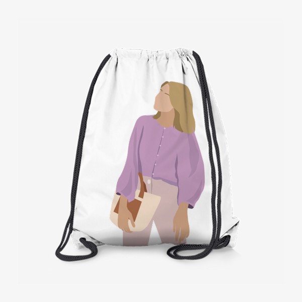 Рюкзак «Девушка, мода, фешн иллюстрация»