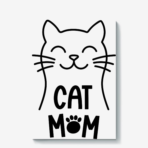 Холст «Cat Mom. Котик»