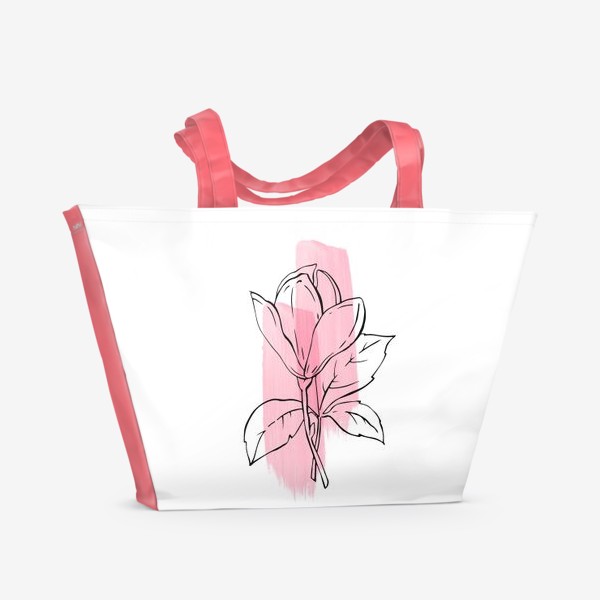 Пляжная сумка «Цветок магнолии»