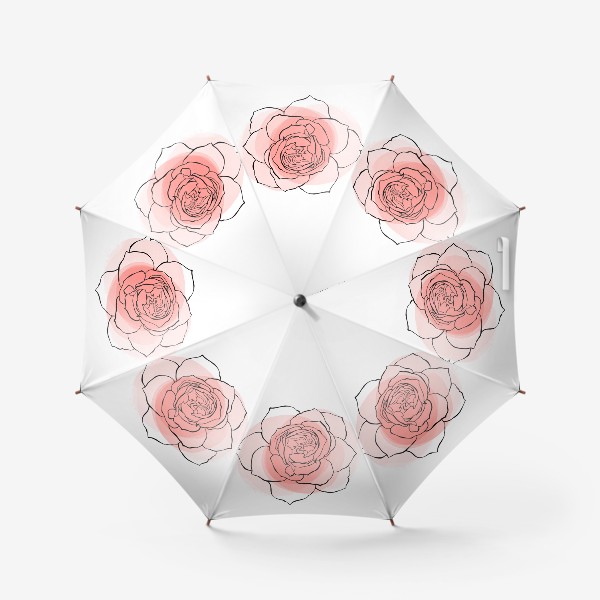 Зонт «пионовидная роза»
