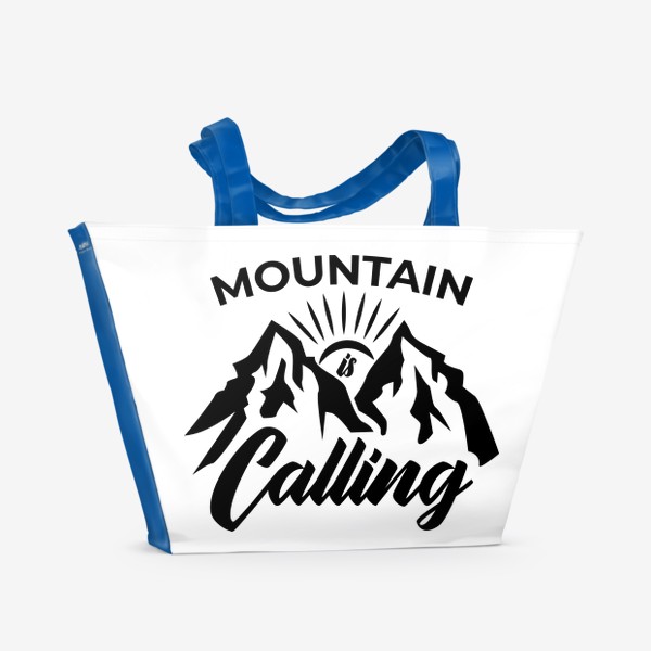 Пляжная сумка «Горы зовут. Mountain is calling»