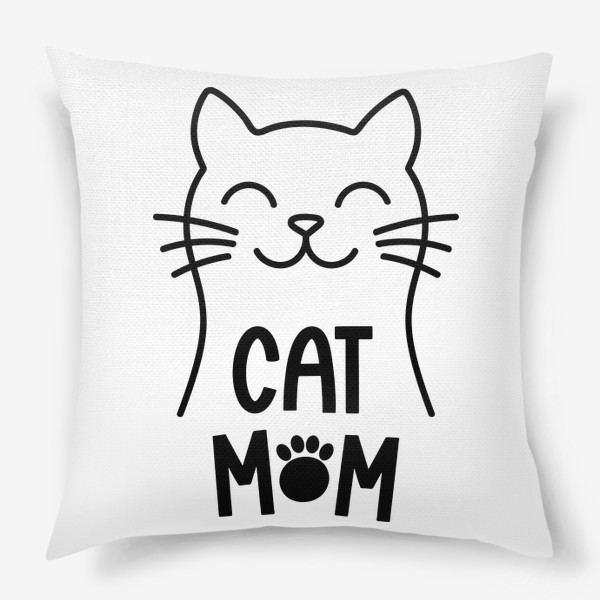 Подушка &laquo;Cat Mom. Котик&raquo;