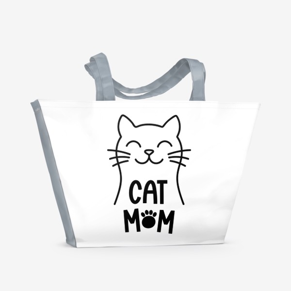 Пляжная сумка &laquo;Cat Mom. Котик&raquo;