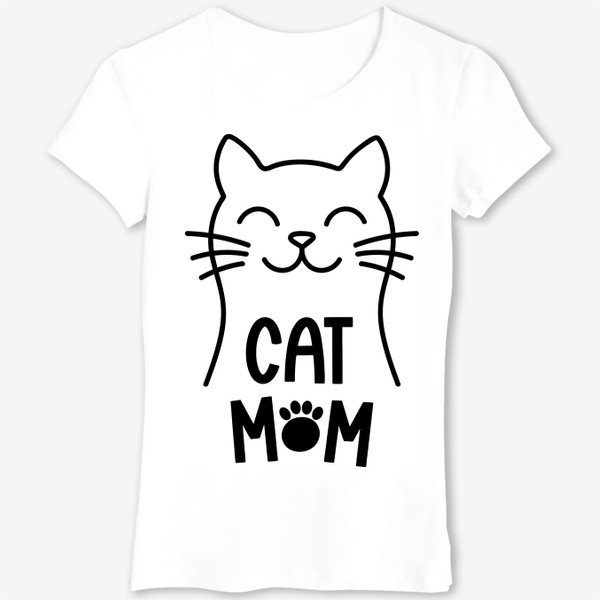 Футболка «Cat Mom. Котик»