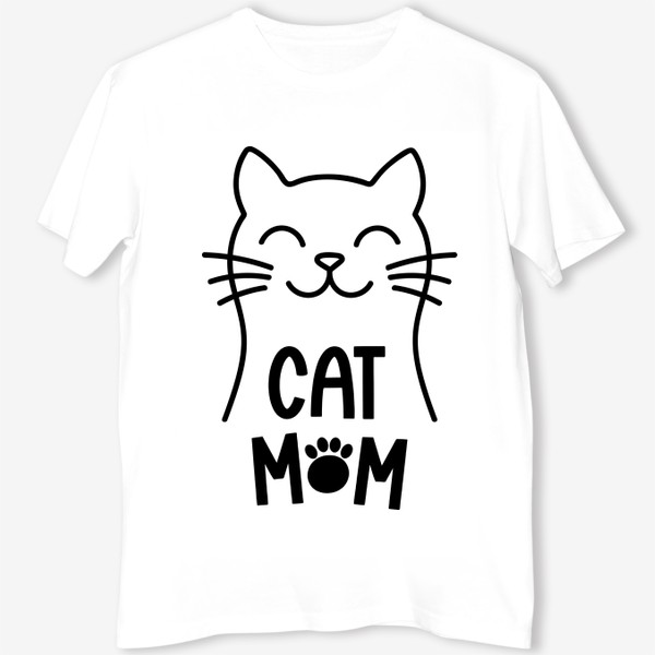Футболка «Cat Mom. Котик»