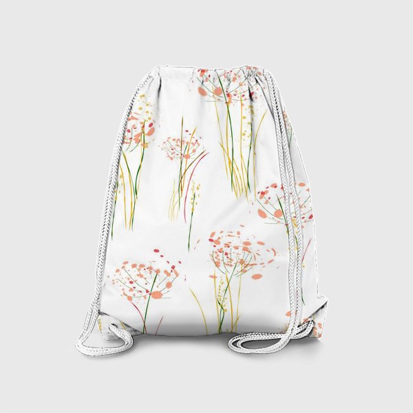Рюкзак «абстрактные цветы и травы»