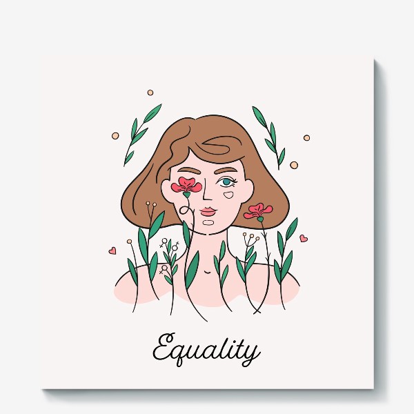 Холст «Equality. Феминизм. Россия»