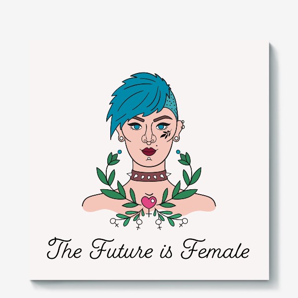 Холст &laquo;The Future is Female. Феминизм. Альтернатива&raquo;