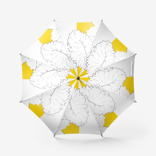 Зонт «Нарцисс на желтом фоне»