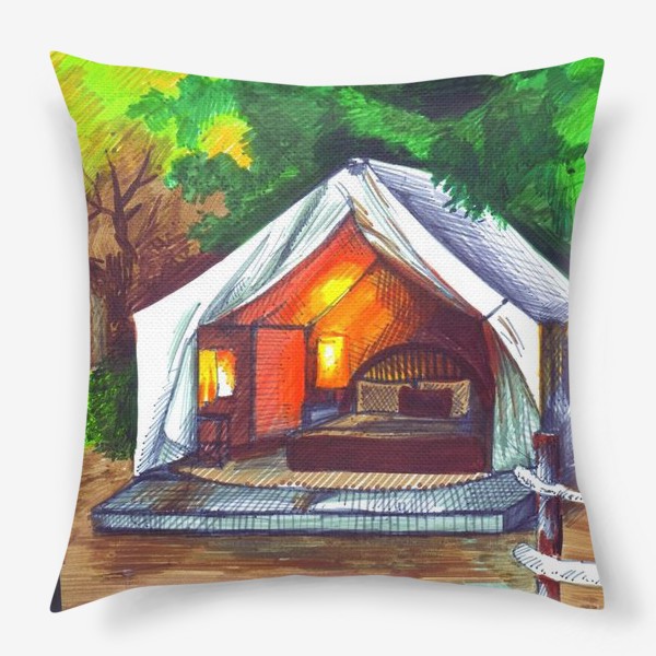 Подушка «Тепло в палатке»