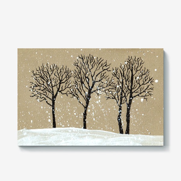 Холст &laquo;Зимние деревья&raquo;