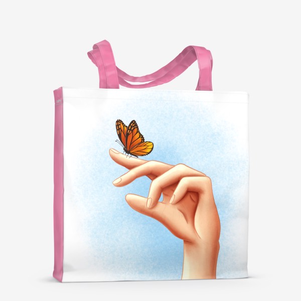 Сумка-шоппер «Бабочка на руке»