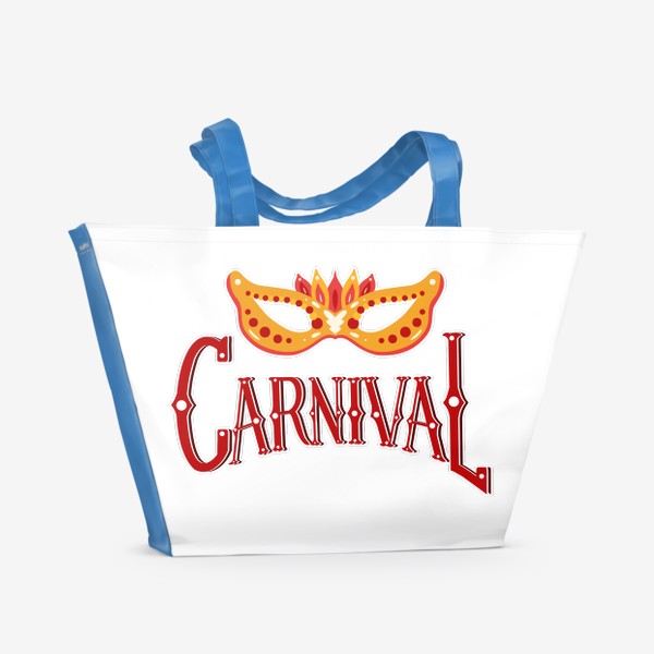 Пляжная сумка «Надпись Карнавал»