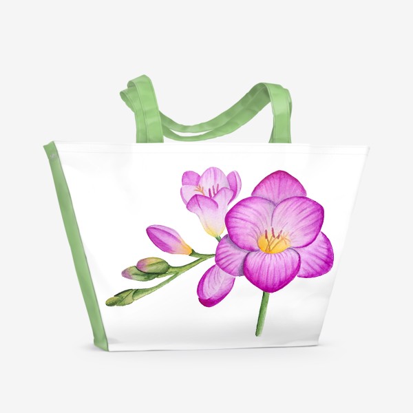 Пляжная сумка «Цветы. Фрезия»