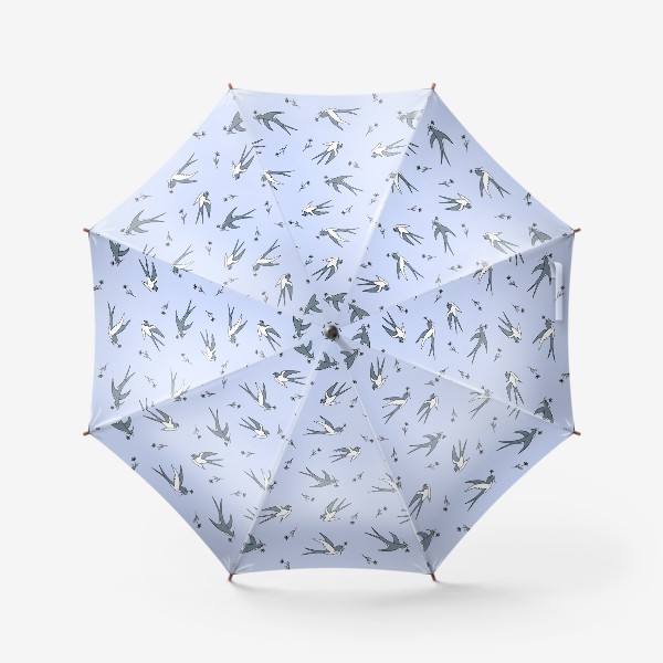 Зонт «Ласточки на голубом»